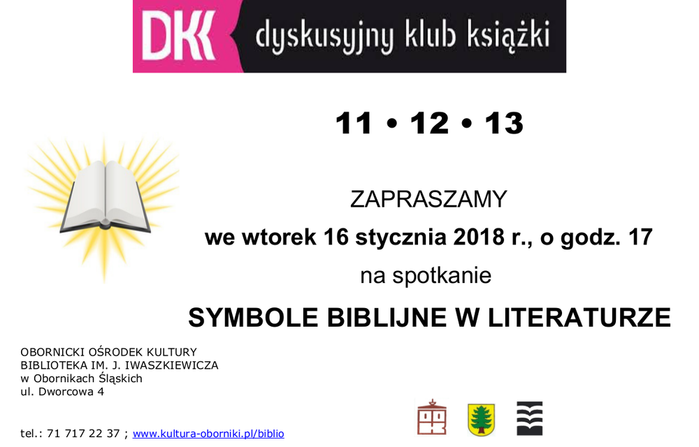 Zapraszamy na spotkanie w Dyskusyjnym Klubie Książki
