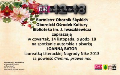Joanna Bator w naszej bibliotece!