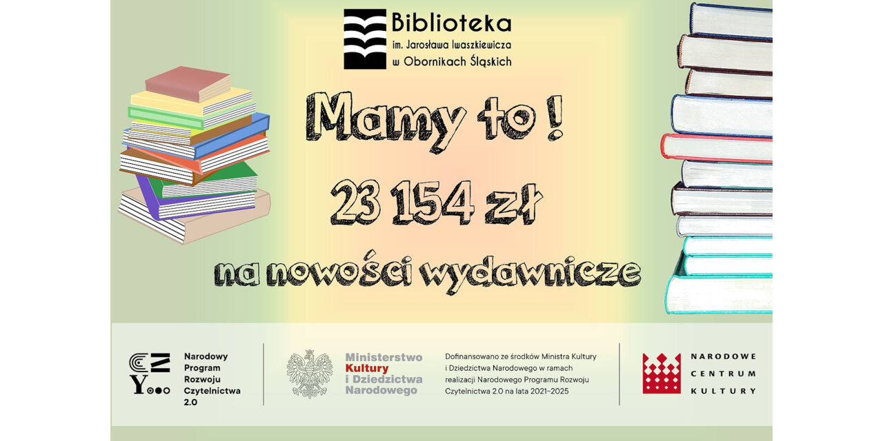 23 154 zł na nowe książki!