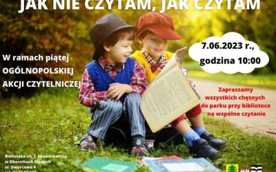 V Ogólnopolska akcja czytelnicza „Jak nie czytam, jak czytam”