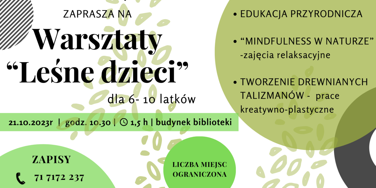 Warsztaty „Leśne Dzieci”