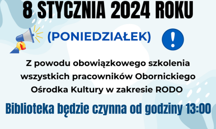 Bardzo ważna informacja