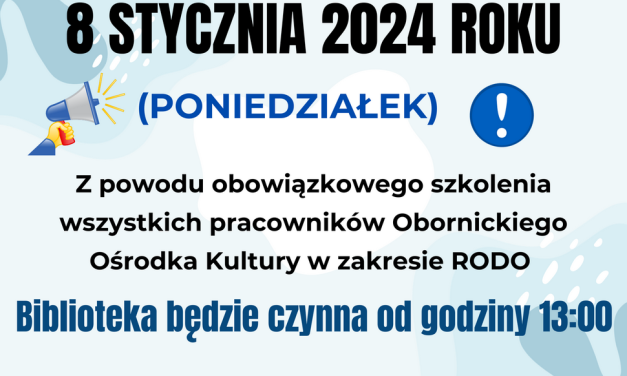 Bardzo ważna informacja