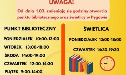 Zmiany w Pęgowie