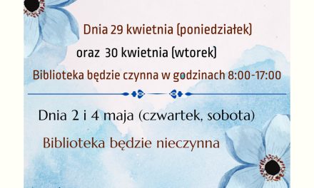 Bardzo ważna informacja! Szczególnie przed weekendem majowym🙂🌞🍀