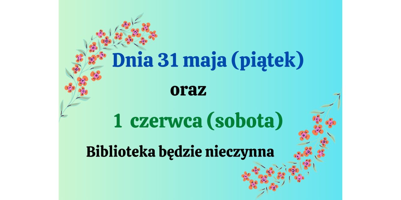 Bardzo ważny komunikat!