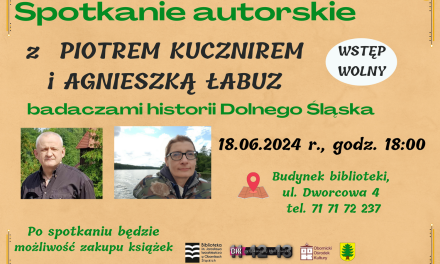 Spotkanie autorskie z Piotrem Kucznirem i Agnieszką Łabuz