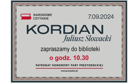 W sobotę Narodowe Czytanie