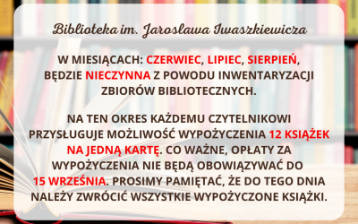 UWAGA! BARDZO WAŻNA INFORMACJA!