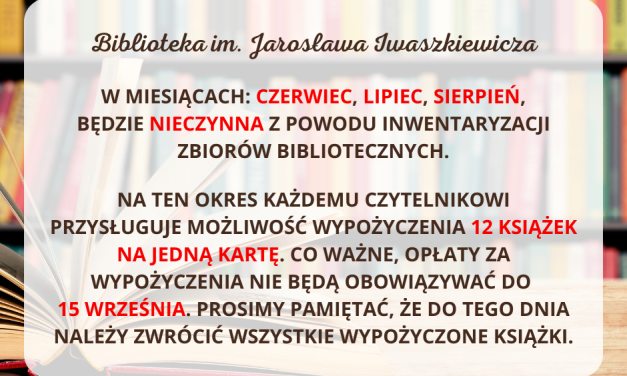 UWAGA! BARDZO WAŻNA INFORMACJA!