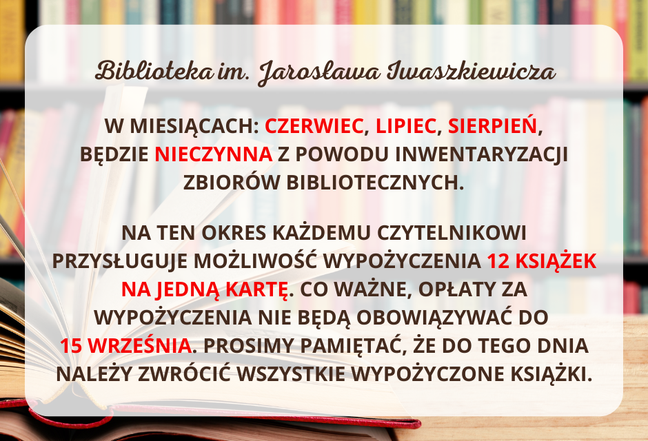 UWAGA! BARDZO WAŻNA INFORMACJA!